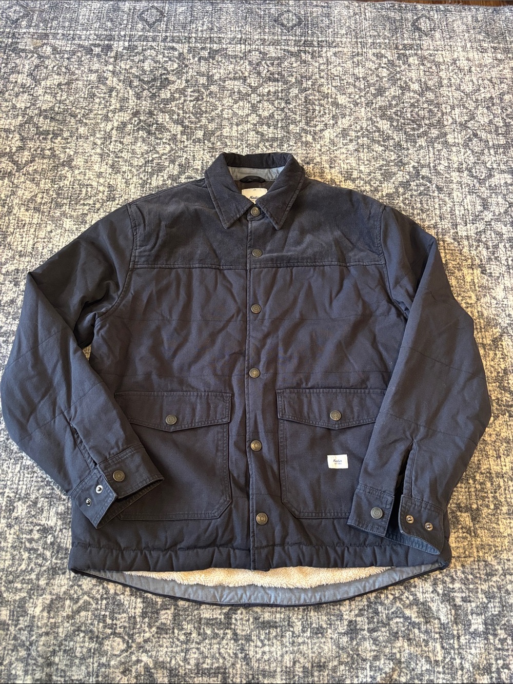 Katin USA Men’s Yukon Sherpa Lined Jacket - size Meduim - navy blue